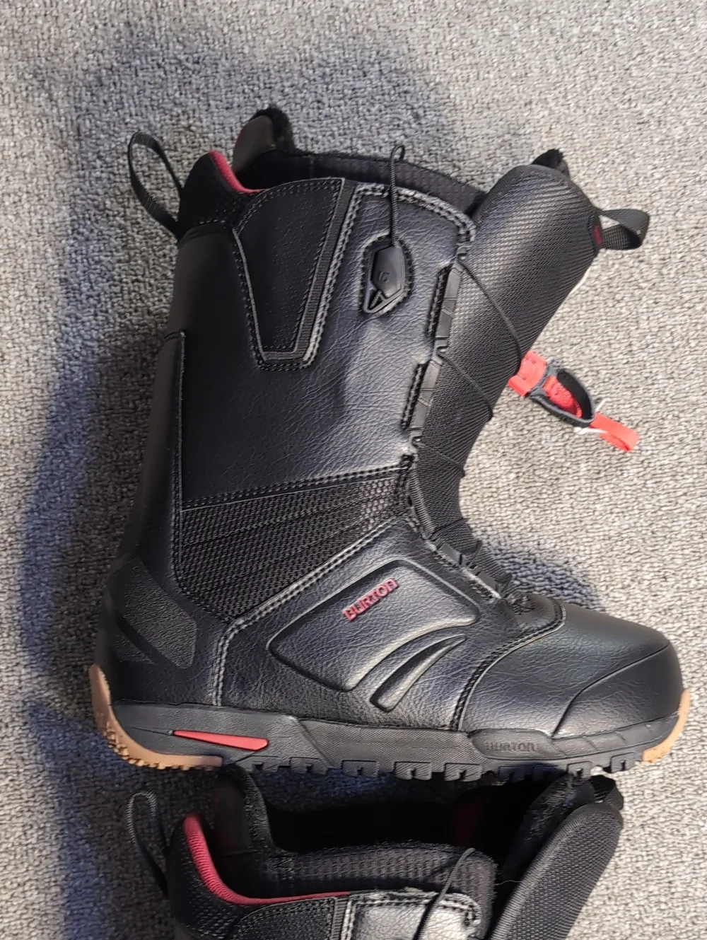 Burton Ruler Wide Speedzone Black Snowboard Boots Mens 12.0 Like New!